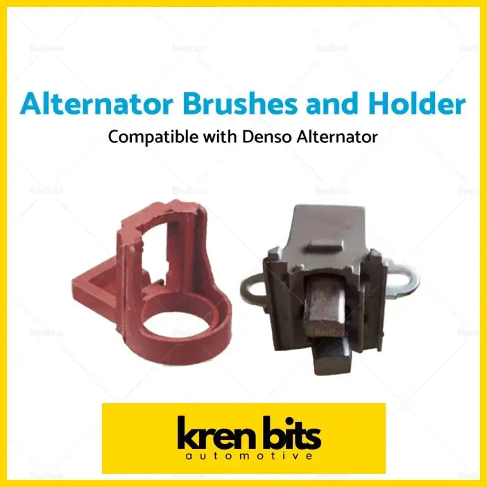 Red and black plastic alternator brushes and holder set suitable for denso alternator replacement parts