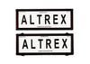 Altrex Number Plate Covers 6 Figure Black with Lines and