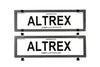 Altrex Number Plate Cover 6 Figure Silver Carbon Fibre