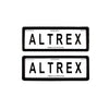 Altrex Number Plate Cover 6 Figure Black Without Lines
