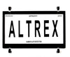 Altrex Motorbike Number Plate Cover Black Without Lines