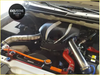 Black and white aluminum 2 inch intercooler piping kit with chrome accents for isuzu d-max 25l 4jk1 turbo