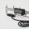 Black electrical cord with metallic plug measured at 5.157 mm for antenna a-pillar on Nissan D21 Datsun 720 1980-1986