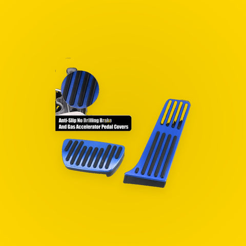 Anti-Slip Brake & Gas Pedal Covers Kit for Toyota Blue