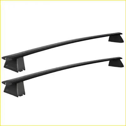 Black metal anti-theft lock roof rack cross bar with curved design and sturdy triangular brackets for jeep grand cherokee