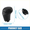Automatic gear shift knob for toyota tacoma black perforated leather with carbon fiber pattern on the side