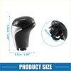 Automatic gear shift knob for toyota tacoma 2016-2022 with black and silver carbon fiber finish and ergonomic design