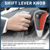 Automatic gear shifter knob for toyota 4runner with red and black carbon fiber texture and white base