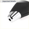 Automatic gear shifter knob for toyota alphard 200 series with black perforated leather and polished chrome finish