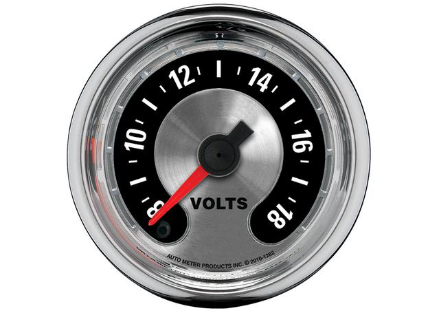 Autometer Muscle 2-1/16in Voltmeter 8-18V Full Sweep