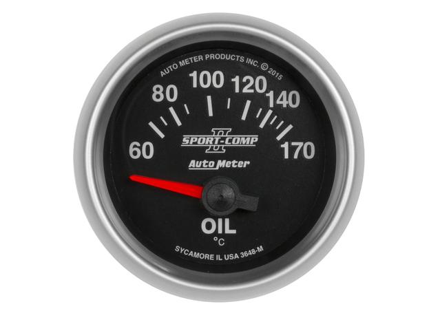 Autometer Sport-Comp II 2-1/16in Oil Temp Gauge 60-170C