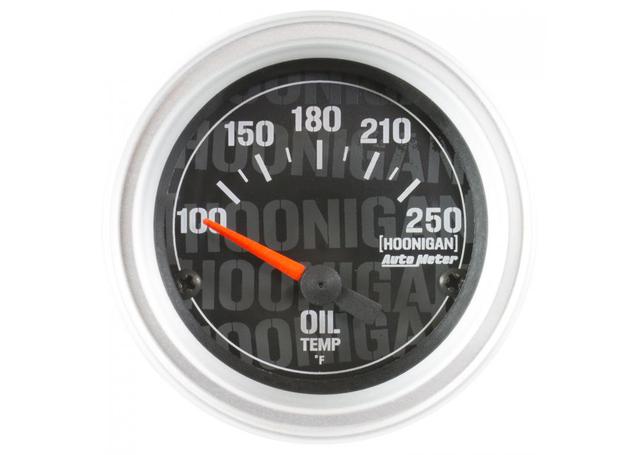 Autometer Hoonigan 2-1/16in Oil Temp Gauge 150-250F Short