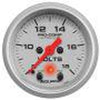 Autometer Ultra-Lite 2-1/16in Volt Meter Gauge 8-18V Full
