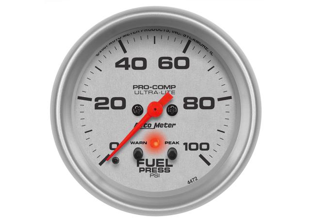 Autometer Ultra-Lite 2-5/8in Fuel Pressure Gauge 0-100