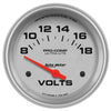 Autometer Ultra-Lite 2-5/8in Voltmeter Gauge 8-18 Volts