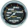 Autometer Carbon Fiber 2-5/8in Water Temp Gauge 140-280F