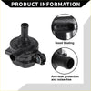 Black plastic auxiliary cooling water pump with molded housing and threaded ports for Toyota Highlander Prius