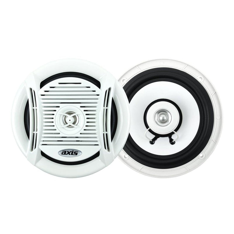 Axis Marine 6.5" 160W 2-Way Coaxial Speakers White MA6502