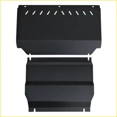 Black metal bash plate with matte finish and reinforced edges fit for mitsubishi triton ml mn 2006-2015