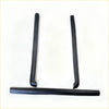 Black rubber bedside rail covers 3 piece set for isuzu d-max 2024 textured black door sill trim pieces