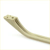 Beige plastic roof lining rail handle with molded slots and mounting holes for nissan big-m navara 1985-1998