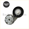 Black and silver belt tensioner assembly with ribbed casing and metallic parts for jeep grand cherokee 36l