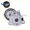 Silver metallic automotive idler pulley with black rubber belt groove and bracket for nissan murano and x-trail belt tensioner