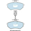 Bendix Euro Brake Pad Set Front DB1327 Euro+