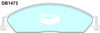 Bendix General CT Brake Pad Set Front DB1473 GCT