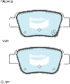 Bendix General CT Brake Pad Set Rear DB1914 GCT