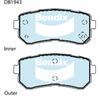 Bendix Heavy Duty Brake Pad Set Rear DB1943 HD
