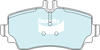 Bendix Euro Brake Pad Set Front DB2021 Euro+
