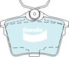 Bendix Euro Brake Pad Set Rear DB2033 Euro+