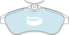 Bendix Euro Brake Pad Set Front DB2043 Euro+