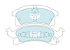 Bendix General CT Brake Pad Set Front DB2191 GCT