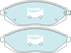 Bendix General CT Brake Pad Set Front DB2208 GCT