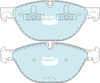 Bendix Euro Brake Pad Set Front DB2210 Euro+
