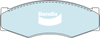 Bendix 4x4 Brake Pad Set Front DB340 -4WD
