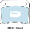 Bendix General CT Brake Pad Set Rear DB521 GCT