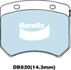 Bendix General CT Brake Pad Set Front DB820 GCT