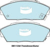 Bendix Heavy Duty Brake Pad Set Front DB1133 HD