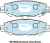 Bendix General CT Brake Pad Set Rear DB1396 GCT