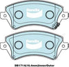 Bendix Protrans Brake Pad Set Front DB1714 PR