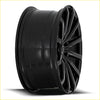 Bgw blast gloss black black matte finished alloy wheel with multi spoke design and center cap logo