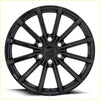 Black gloss finish bgw blast alloy wheel with multi-spoke design and h logo center cap