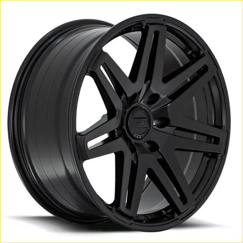 Black matte finished alloy wheel bgw capone with multi spoke design and dc logo center cap