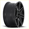 Black matte-finished alloy wheel bgw capone with a sleek multi-spoke design for stylish rides