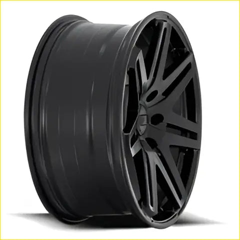 Black matte-finished alloy wheel bgw capone with a sleek multi-spoke design for stylish rides
