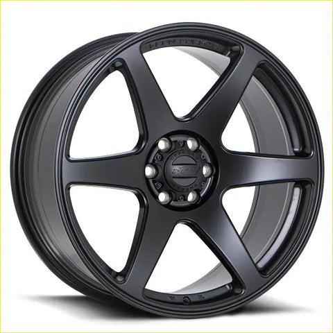 Black matte finished alloy wheel bgw cartel with five spokes and off road branding on center cap