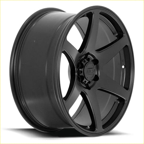 Bgw cartel matt black black matte alloy wheel with five spoke design and bbs logo center cap